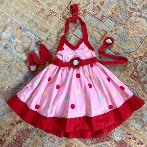 Kids Headquarters Polka Dot Dress - Size 5